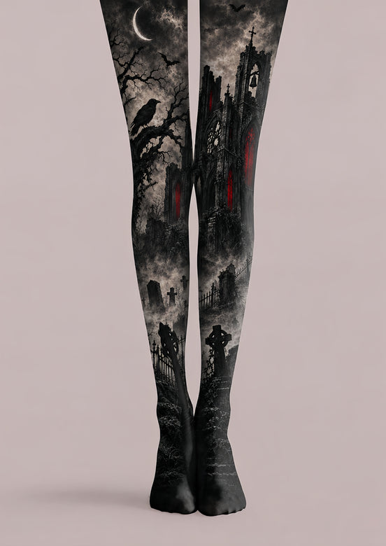 Haunted Church Graveyard Tights H69-16