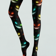 Glowing Monster Face Halloween Tights H69-21