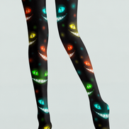 Glowing Monster Face Halloween Tights H69-21