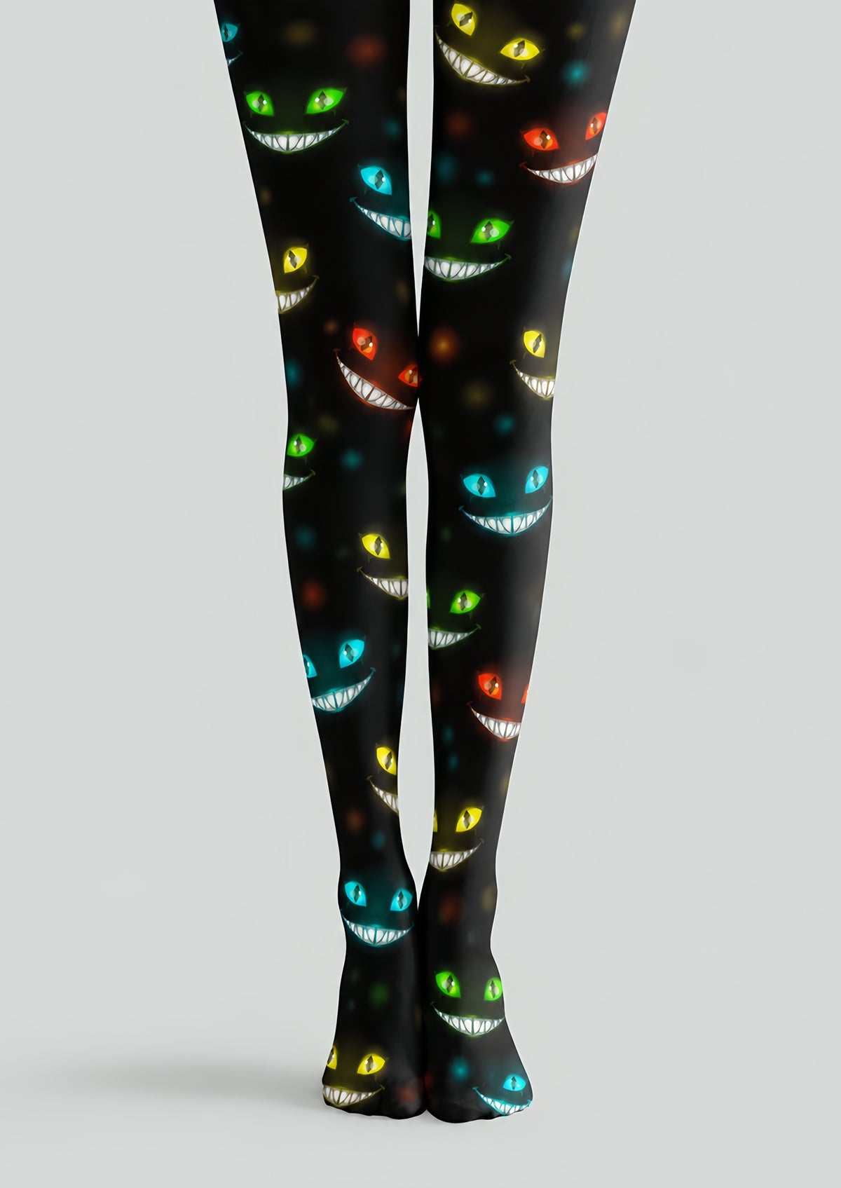 Glowing Monster Face Halloween Tights H69-21