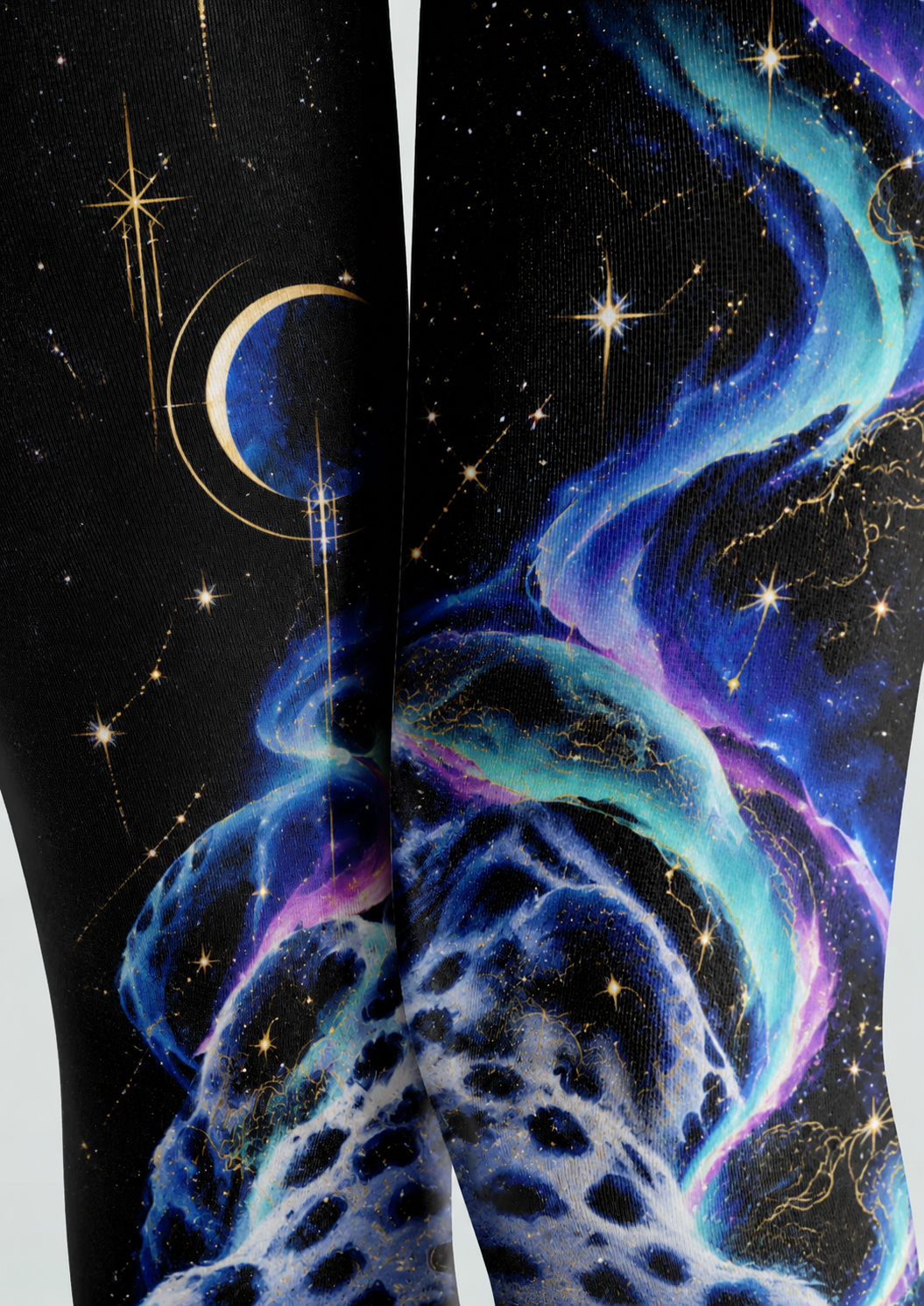 Galaxy Snow Leopard Print Pantyhose Tights H69-23