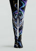 Galaxy Snow Leopard Print Pantyhose Tights H69-23