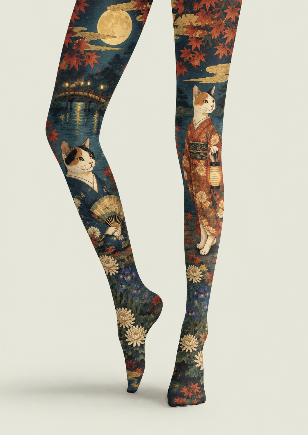 Japanese Moonlight Cat Tights Pantyhose H69-25