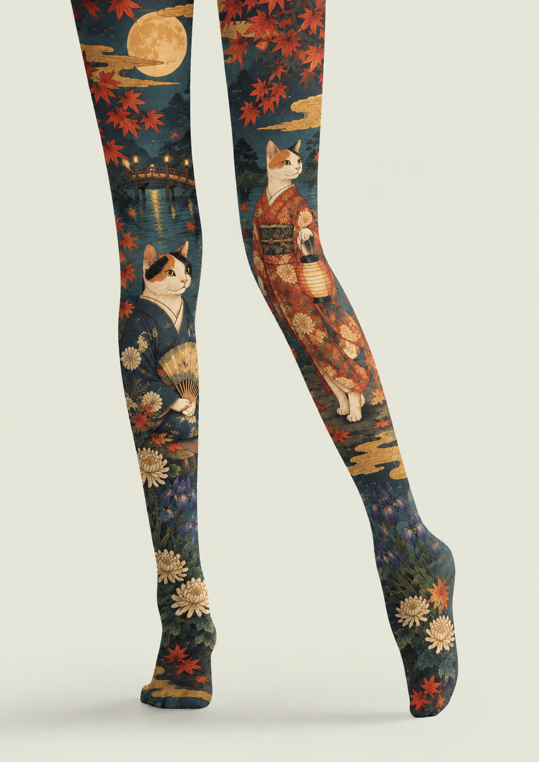 Japanese Moonlight Cat Tights Pantyhose H69-25