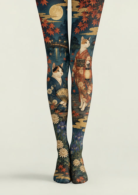 Japanese Moonlight Cat Tights Pantyhose H69-25