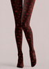 Blood Red Eye Print Gothic Tights H69-3