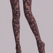 Mystic Fox Botanical Tights Hosiery Pantyhose H69-30
