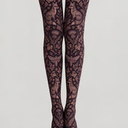 Mystic Fox Botanical Tights Hosiery Pantyhose H69-30
