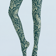 Woodland Fox Floral Print Tights Hosiery Pantyhose H69-31
