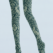 Woodland Fox Floral Print Tights Hosiery Pantyhose H69-31