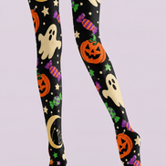 Cute Spooky Halloween Print Tights Hosiery H69-35