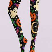 Cute Spooky Halloween Print Tights Hosiery H69-35