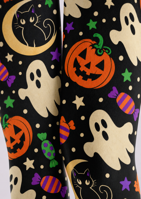 Cute Spooky Halloween Print Tights Hosiery H69-35
