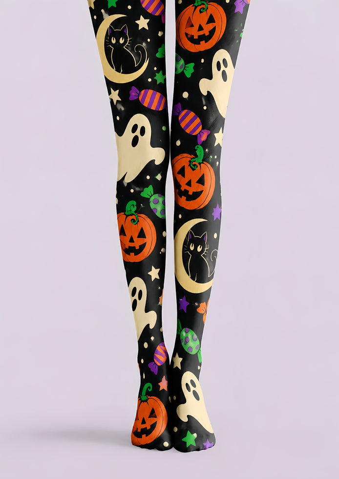 Cute Spooky Halloween Print Tights Hosiery H69-35