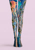 Cyberpunk Cat Graphic Tights Hosiery Pantyhose H69-36