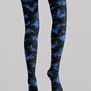 Blue Bat Halloween Pattern Tights Hosiery Pantyhose H69-4