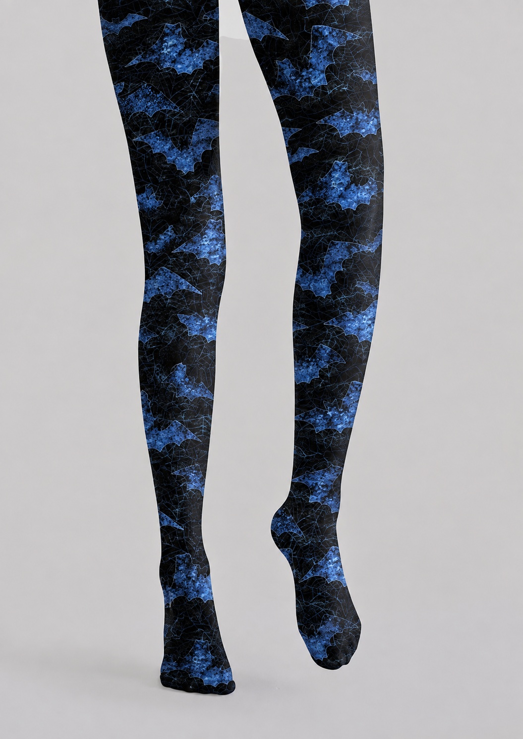 Blue Bat Halloween Pattern Tights Hosiery Pantyhose H69-4