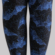 Blue Bat Halloween Pattern Tights Hosiery Pantyhose H69-4