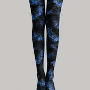 Blue Bat Halloween Pattern Tights Hosiery Pantyhose H69-4