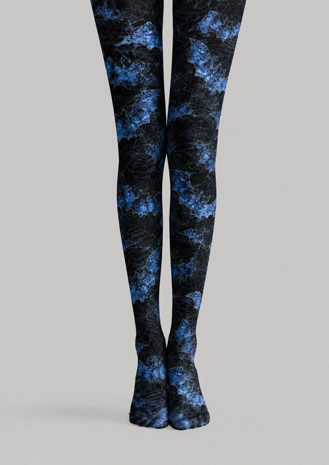 Blue Bat Halloween Pattern Tights Hosiery Pantyhose H69-4