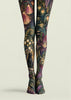 Dark Fantasy Cat Floral Tights Hosiery Pantyhose H69-40