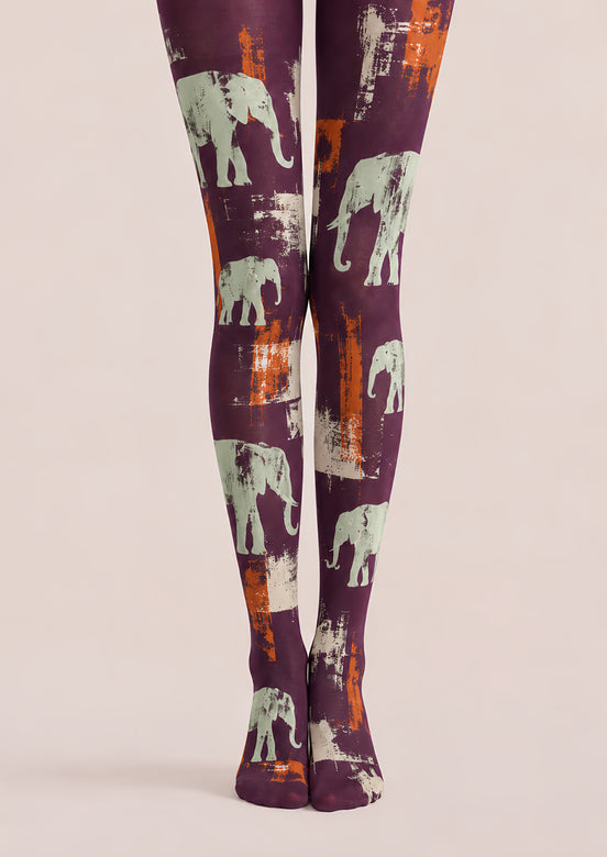Elephant Graphic Tights Hosiery Pantyhose H69-45