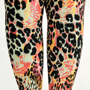 Multicolor Leopard Print Tights Hosiery Pantyhose H69-47