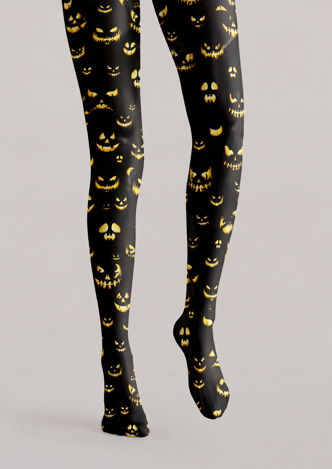 Halloween Pumpkin Face Pattern Tights Hosiery Pantyhose H69-5
