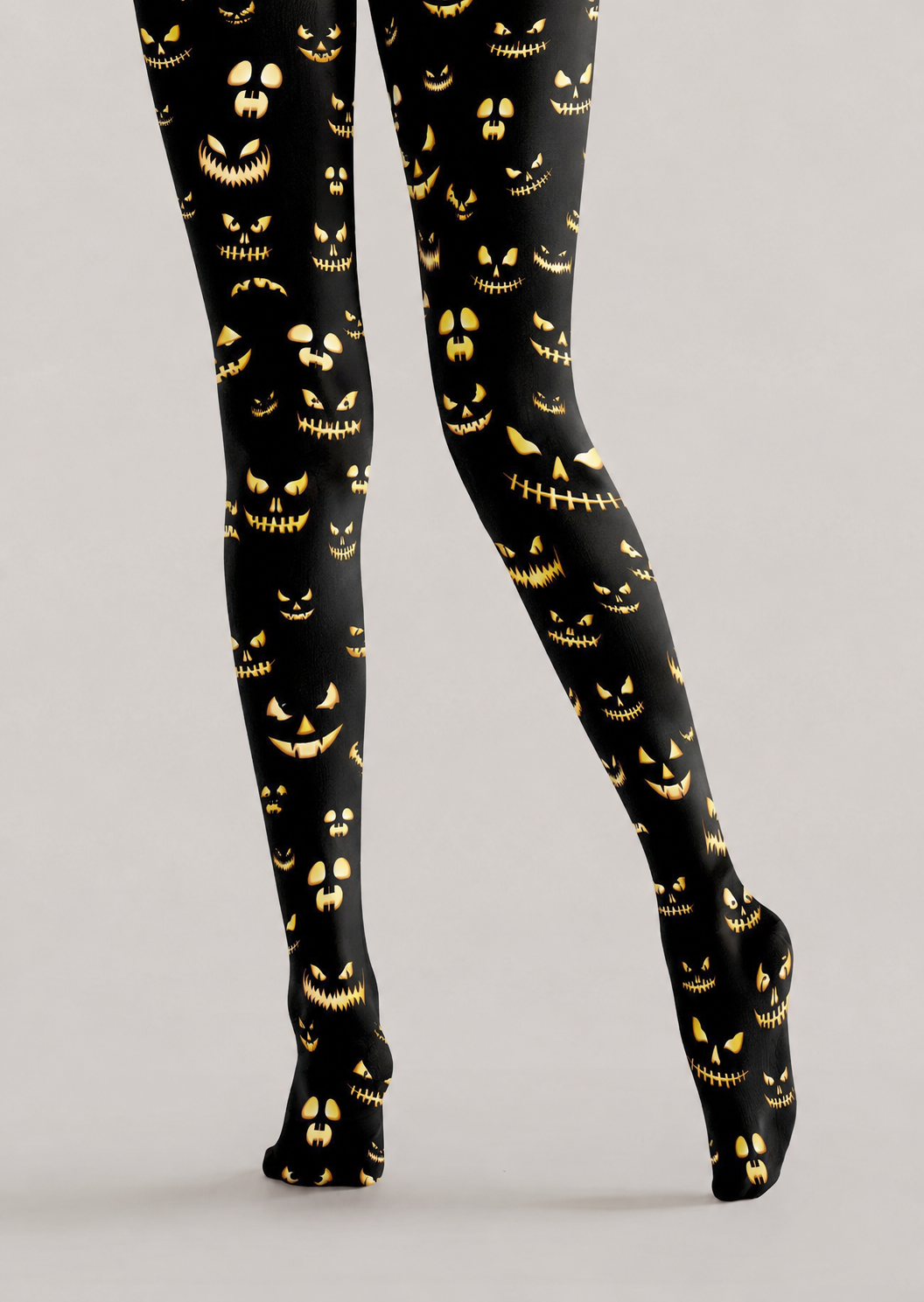 Halloween Pumpkin Face Pattern Tights Hosiery Pantyhose H69-5