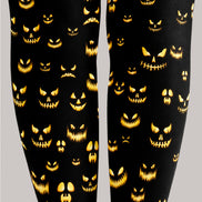 Halloween Pumpkin Face Pattern Tights Hosiery Pantyhose H69-5