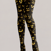 Halloween Pumpkin Face Pattern Tights Hosiery Pantyhose H69-5