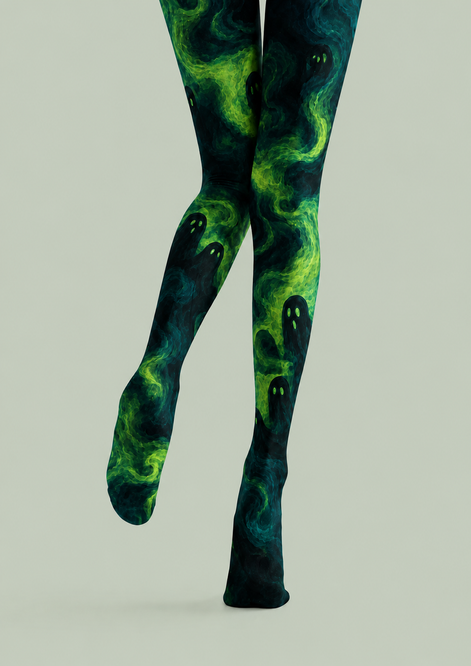 Ghost Mist Halloween Tights Hosiery Pantyhose H69-7