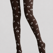 Evil Eye Graphic Halloween Tights H69-8