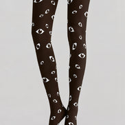 Evil Eye Graphic Halloween Tights H69-8