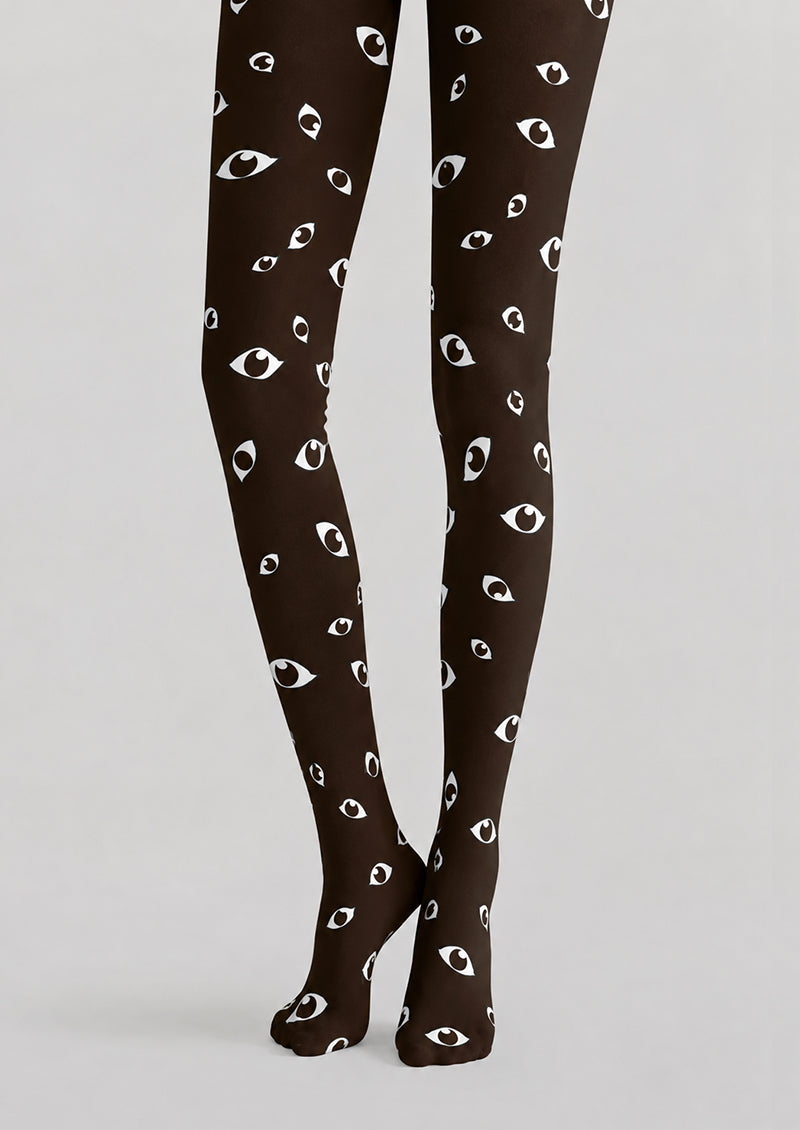 Evil Eye Graphic Halloween Tights H69-8