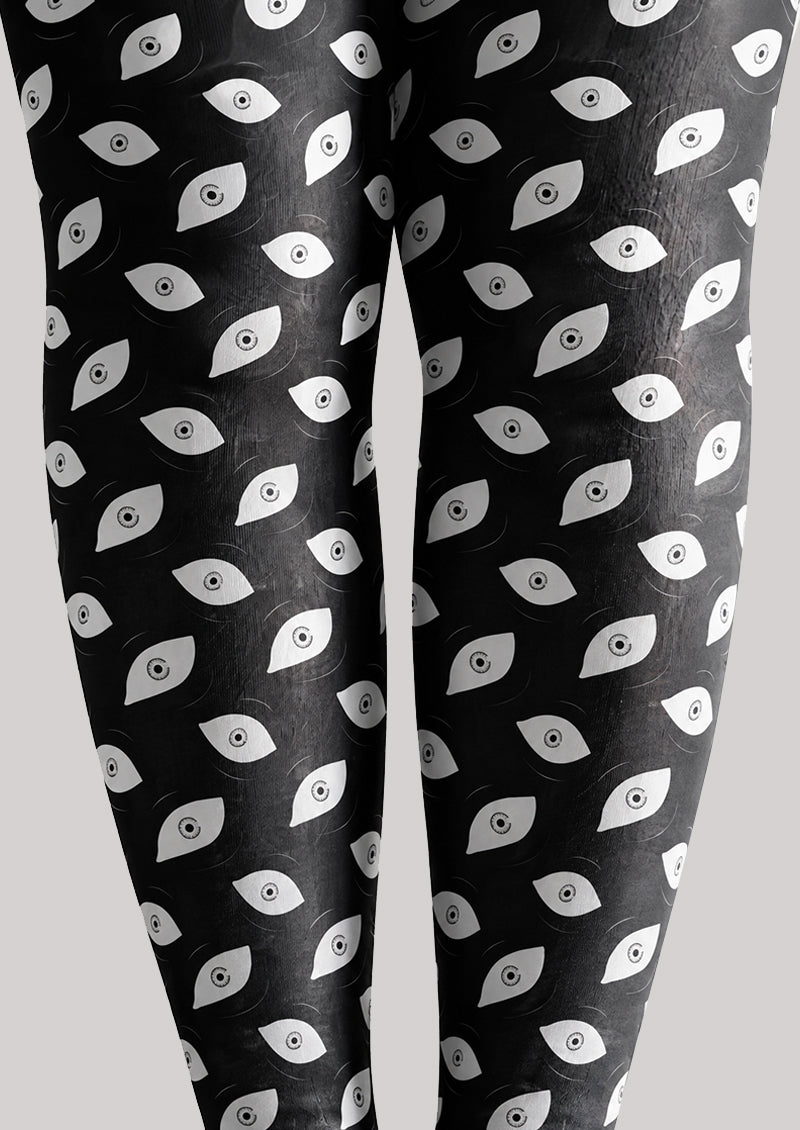 Creepy Eye Print Tights Hosiery Pantyhose H69-9
