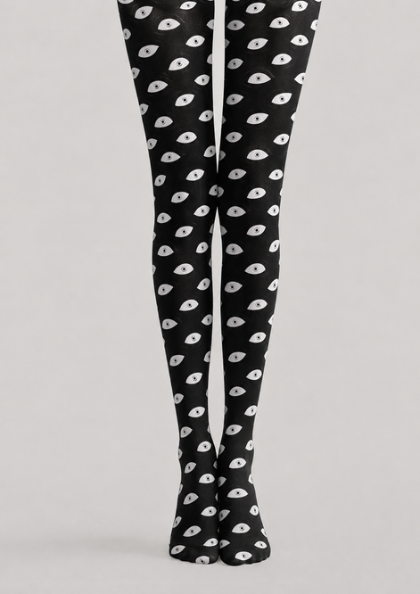Creepy Eye Print Tights Hosiery Pantyhose H69-9