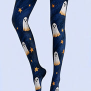 Spooky Ghost Star Halloween Tights Pantyhose Z69-3