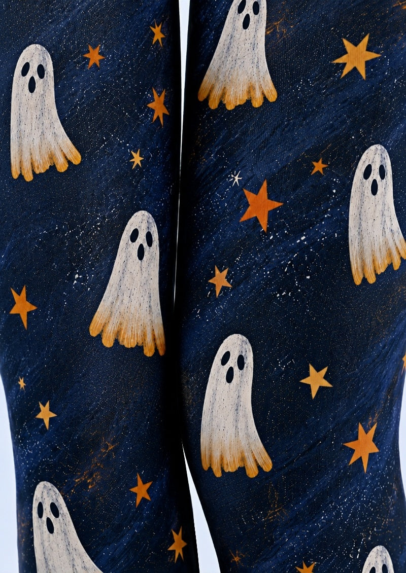 Spooky Ghost Star Halloween Tights Pantyhose Z69-3