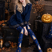 Spooky Ghost Star Halloween Tights Pantyhose Z69-3