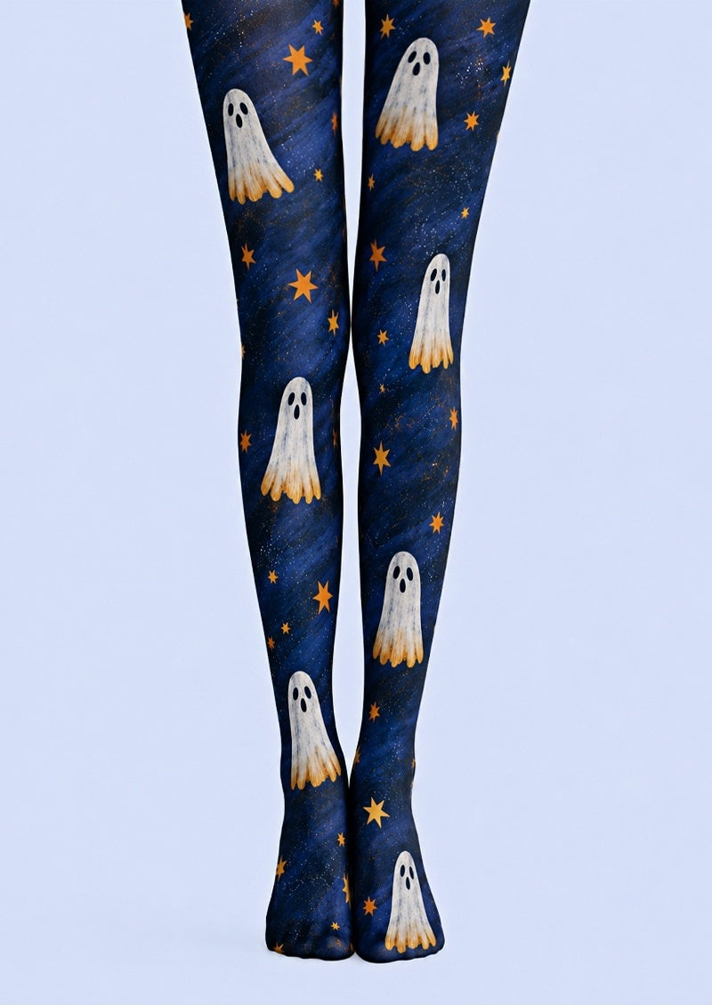 Spooky Ghost Star Halloween Tights Pantyhose Z69-3