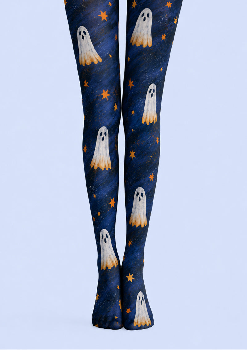 Spooky Ghost Star Halloween Tights Pantyhose Z69-3