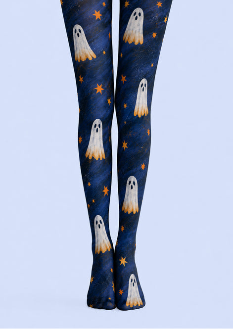 Spooky Ghost Star Halloween Tights Pantyhose Z69-3
