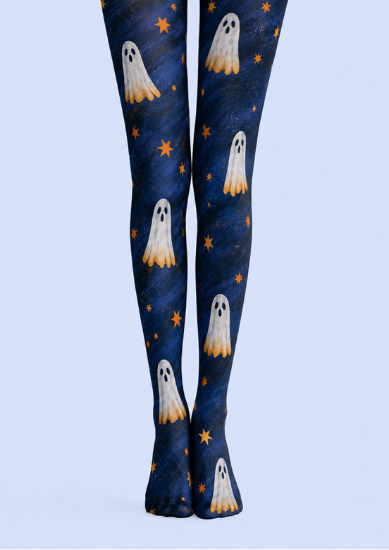Spooky Ghost Star Halloween Tights Pantyhose Z69-3