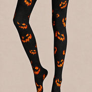 Halloween Pumpkin Face Tights Hosiery Pantyhose Z69-4
