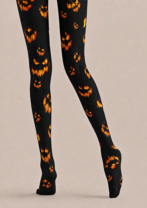Halloween Pumpkin Face Tights Hosiery Pantyhose Z69-4