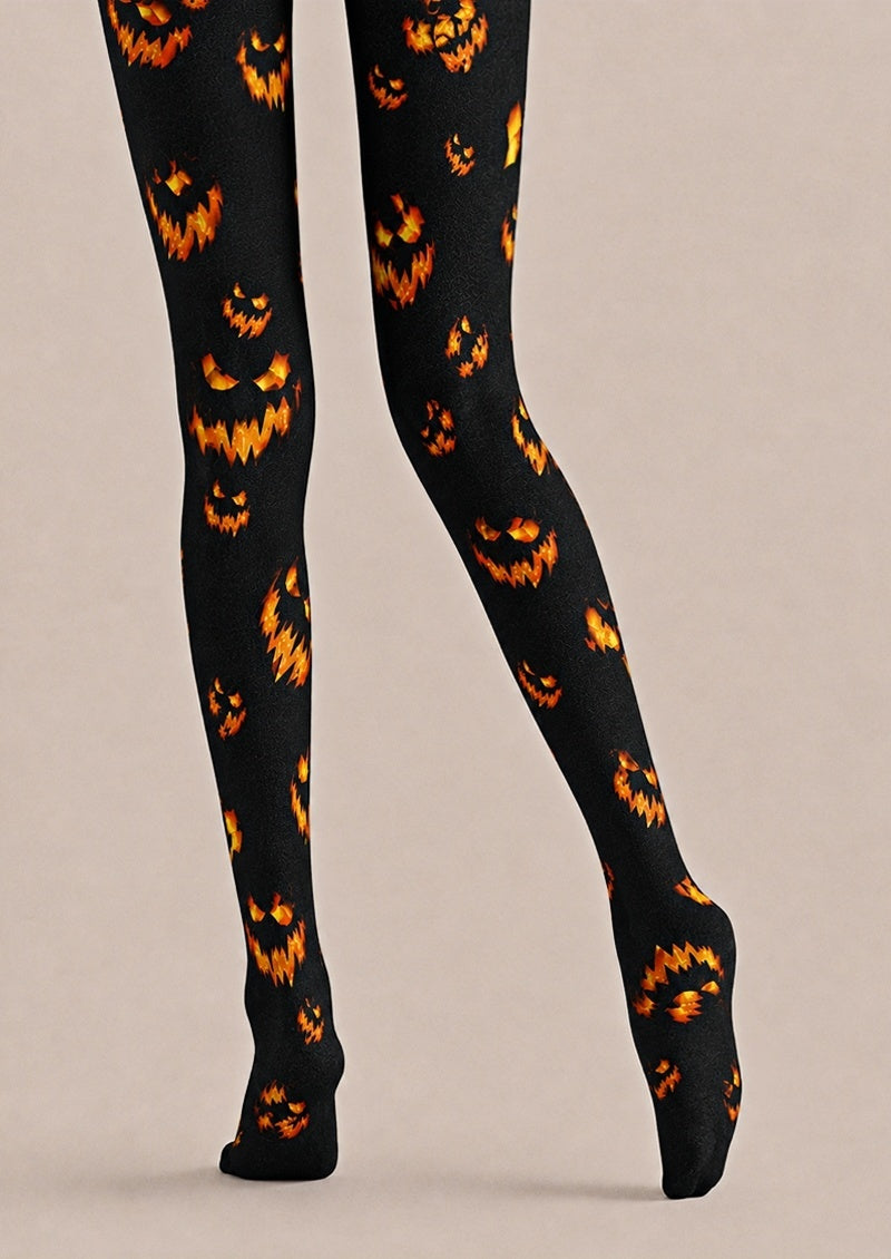 Halloween Pumpkin Face Tights Hosiery Pantyhose Z69-4