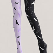 Gothic Bat Pattern Tights Halloween Hosiery Z69-1