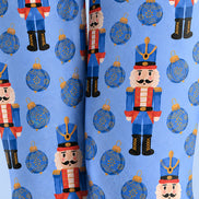 Blue Nutcracker Christmas Graphic Tights Pantyhose L610-11