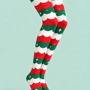 Holiday Party Stripe Tights Hosiery Pantyhose L610-3